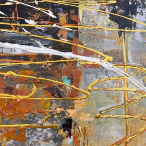 Peinture à l'huile sur toile personnalisée, scène urbaine, skyline moderne, 100% peinte à la main, art abstrait, décoration murale pour la maison - Product Image 2