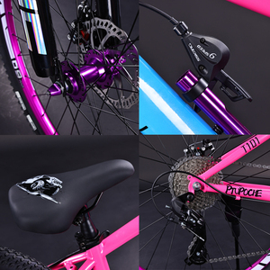 Bicicletta da Montagna MTB di Alta Qualità, 26 Pollici, <span class=keywords><strong>8</strong></span> Velocità, in Acciaio al Carbonio, con Doppi Freni <span class=keywords><strong>a</strong></span> Disco per Adulti - Product Image 6
