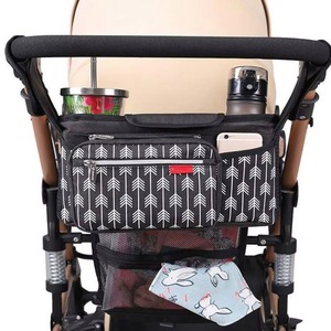Organisateur de poussette BSCI avec porte-gobelets isothermes, ajustement universel pour tous les modèles de bébés, accessoire ultime pour - Product Image 3