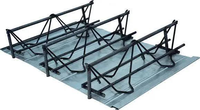 Plateau de plancher en treillis d'acier haute résistance à grande portée et forte capacité de charge pour structure en acier d'atelier industriel