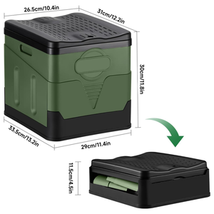 Toilette pliante pour voiture, toilette d'urgence portable pour le <span class=keywords><strong>camping</strong></span>, les voyages, les activités de plein air, les véhicules, toilette mobile, vente en gros - Product Image 3