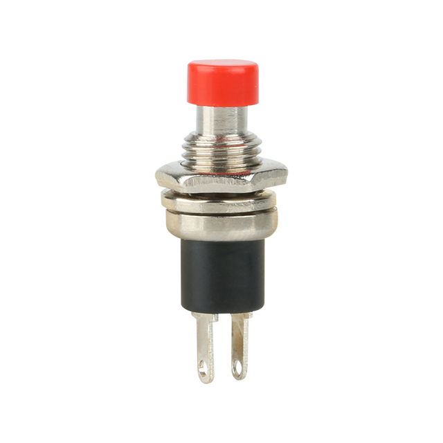 Mini 1NO Push Button Switch 7mm Momentary Self-Resetting Available Red Yellow Green Blue Black White Made Durable Metal IP65