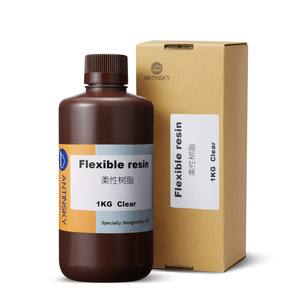 Résine flexible Antinsky pour <span class=keywords><strong>imprimante</strong></span> <span class=keywords><strong>3D</strong></span> DLP LCD, résine 405 nm 1 kg, type TPU, <span class=keywords><strong>silicone</strong></span> 70A-80A, résine transparente <span class=keywords><strong>souple</strong></span> - Product Image 2