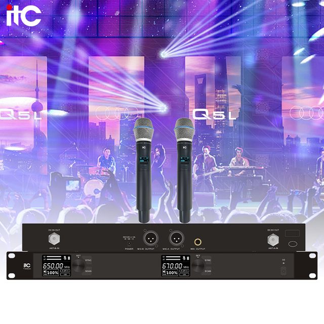 Hot Sale Multifunctional Uhf Wireless Handheld Microphone Best Wireless Mic Wireless Conference Microphone System