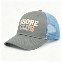 Gorras Trucker de 6 Paneles con Bordado, Algodón, Terciopelo, Cuerda, Visera Plana, Cierre Ajustable, Malla, Moda Urbana, Gorra de Béisbol, Venta al por Mayor, Topi