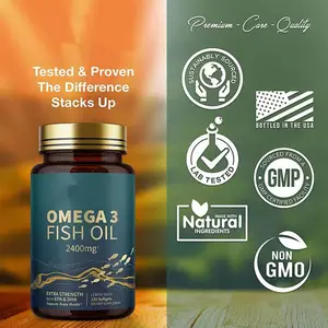 Wild Fish Oil Softgels Omega 3 Wholesale Healthcare Supplement With Advanced DHA And EPA Fish Oil Capsules