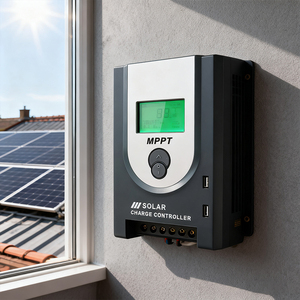 Oferta Especial: Controlador de Carga Solar WiFi MPPT 24V 15A, 24 Horas de Funcionamiento para Sistemas Domésticos e Iluminación, Envío Gratis - Product Image 1