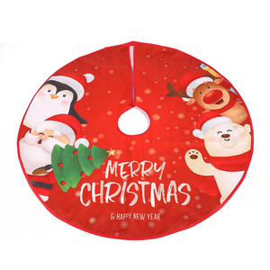 Copri Base per Albero di <span class=keywords><strong>Natale</strong></span> in Poliestere 90*90cm con Stampe Cartoon, Decorazioni Natalizie, Forniture all'Ingrosso per Agenti - Product Image 4