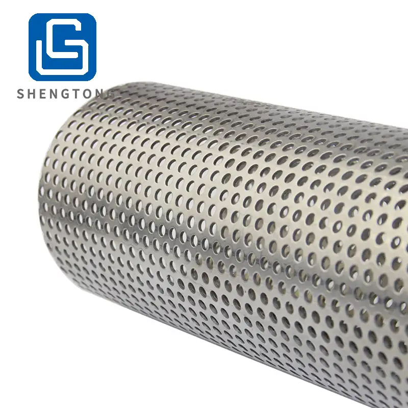 Ss 409 Perforated Stainless Steel Tube And SS Pipe ASTM 409 439 304 316 For Auto Exaust
