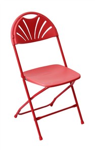 Sillas plegables de plástico blanco para jardín para fiesta - Product Image 4