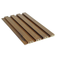 Nuevo producto moderno, panel de pared WPC impermeable e ignífugo, textil de piedra sintética fácil de instalar con función antiestática
