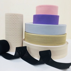 Venta al por mayor de ambos lados lisos malla elástica cintura Ropa Accesorios <span class=keywords><strong>aguja</strong></span> tejida correas elásticas - Product Image 2