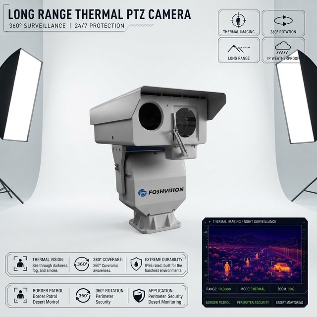 Dual Sensor Visible Light and Uncooled Thermal Imaging Camera Infrared