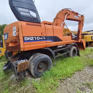 Excavatrice d'occasion à DH210W-7 Doosan bon marché bien entretenue Excavatrice hydraulique à DH210W-7 roues Doosan en vente - Product Image 1