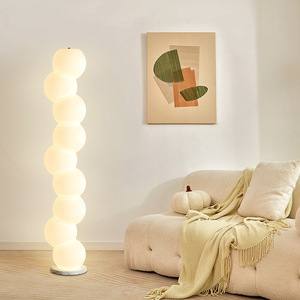 Nordic Luxury grote led-vloerlamp met voet, minimalistische moderne designstijl voor slaapkamer, woonkamer, verlicht decor - Product Image 3