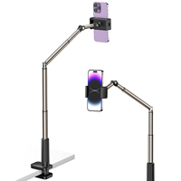 Soporte de Escritorio Portátil de Aleación de Aluminio para Cámara, Soporte para Teléfono con Precio de Fábrica para Grabación de Video para Uso en Escritorio, Youtube
