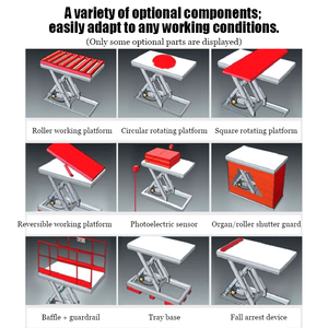 Gran oferta, plataforma móvil hidráulica de 1 tonelada de 3m, mesa elevadora de carga de tijera, plataforma montada en foso, mesa elevadora estacionaria eléctrica - Product Image 5