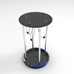 Tavolo di ricarica pieghevole in tessuto personalizzato Y2Power REX, stazione di ricarica wireless portatile adatta per fiere ed eventi - Product Image 6