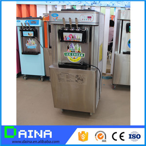 Nuevo tipo de máquina económica de helados de servicio suave, comercial, de 3 sabores, tipo de mesa y de pie, para hacer helados a la venta - Product Image 6