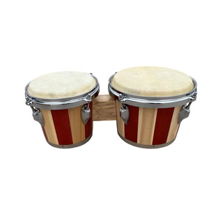Venta al por mayor de nombres de fábrica de instrumentos musicales de madera <span class=keywords><strong>Bongo</strong></span> Drum Set - Product Image 2