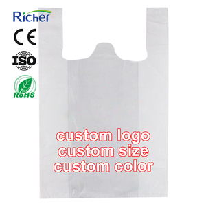 Bolsa de Plástico Blanca Impresa Directo de Fábrica para Camisetas, para Compras al por Menor, Embalaje y Suministro de Pedidos con Diseño Personalizado - Product Image 1