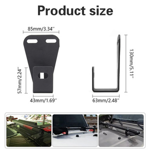 Support de capot de montage de cric de levage de vente directe d'usine adapté pour <span class=keywords><strong>Jeep</strong></span> Wrangler Hi-Lift Jack Mount CJ <span class=keywords><strong>YJ</strong></span> TJ - Product Image 2