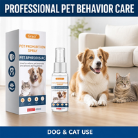 Zourunan Spray Apaisant pour Animaux de Compagnie, Aide au Dressage du Comportement Canin et Félin, 60ml, Brume Apaisante Anti-Œstrus, OEM