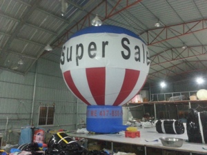 <b>Inflatable</b> Cold Air Floor Balloon with Digital Printing Over 12ft Dimensions Electric Pump <b>Inflation</b> for Advertising Sales - Product Image 2