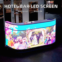 Écran LED flexible couleur pleine résolution 4K/8K HDR, étanche pour utilisation intérieure/extérieure - Écran de comptoir d'accueil pour hôtels et bars