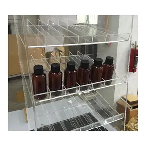Acryl vloerstaande plank custom clear acryl geur olie display stand