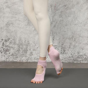 Manufacture Wholesales Ankle Barefoot-style Pull Tab Backless Non-<b>slip</b> Traction Sole Split <b>Half</b> Toe Athletic Fitness - Product Image 2