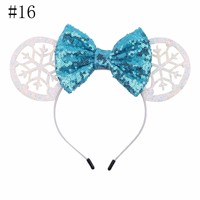 Serre-tête de Noël pour femme et fille, avec oreilles de souris et flocon de neige, accessoires de coiffure DIY