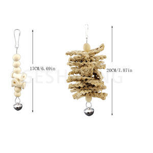 Toplama çiğnemek çiğneme evcil hayvan papağan kuş oyuncaklar parçası yumuşak seti malzemeleri Javawood kuş levrek - Product Image 6