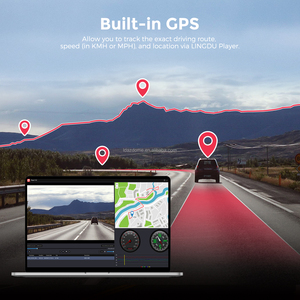 LINGDU LD02-2CHダッシュカム4K2KフロントおよびリアカーDVR内蔵WifiGPSトラッカーカーブラックボックス - Product Image 4