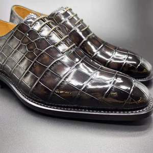 Caldo di vendita decente <span class=keywords><strong>scarpe</strong></span> italiane da uomo puro coccodrillo chaussures <span class=keywords><strong>scarpe</strong></span> da <span class=keywords><strong>smoking</strong></span> per gli uomini Goodyear alligatore classico <span class=keywords><strong>scarpe</strong></span> da sposa da uomo - Product Image 3