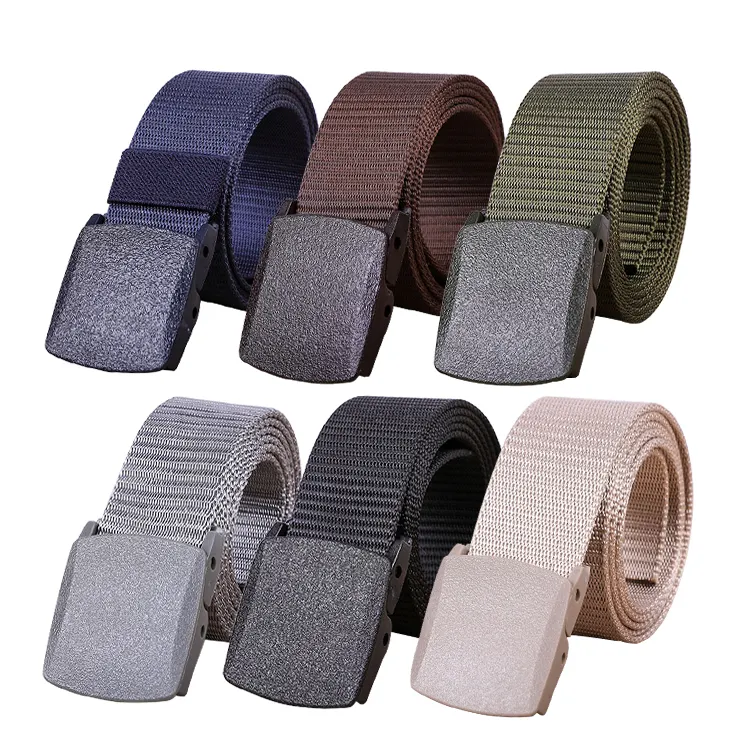 Custom High Quality Strap Automatic Buckle Nylon Belt Male Tactical Waist Belt Men Mil Canvas Fabric Belts