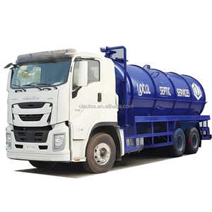 Nouveau camion de nettoyage d'égouts à <span class=keywords><strong>pompe</strong></span> à vide haute pression Isuzu 6X4 10t-15t 15000 <span class=keywords><strong>litres</strong></span> 15 tonnes 15 mètres cubes du Japon - Product Image 1