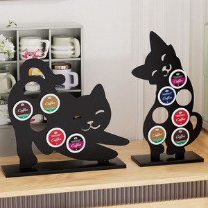 ที่วางแคปซูลกาแฟรูปแมว ชั้นวางจัดระเบียบบนโต๊ะ สำหรับแคปซูล K-Cup ชั้นวางโชว์ตกแต่งอย่างสร้างสรรค์ - Product Image 1