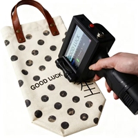 Impresora Portátil de Mano con Pantalla Táctil Inteligente para Códigos QR, Impresora de Fecha con Tinta de Secado Rápido, Impresora de Tubos Flexibles con Tinta Ecológica para Ropa y Tarjetas