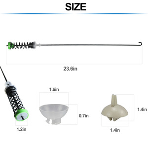 Varillas de suspensión para lavadora W11130362, resortes amortiguadores de acero con barra de equilibrio y soporte para reparación de electrodomésticos - Product Image 4