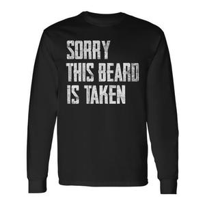 Lo siento, esta barba ya tiene dueño, camiseta de manga larga, humor matrimonial - Product Image 1