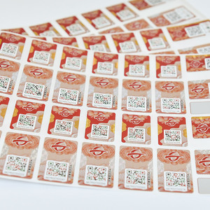 Garantie personnalisée numéro <span class=keywords><strong>de</strong></span> série inviolable vérifier authenticité étiquettes autocollantes sécurité Anti-contrefaçon QR Code autocollants - Product Image 1