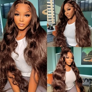 Pelucas de Cabello Humano Pre-Arrancadas de 180% de Densidad, 30 Pulgadas, Ondas Profundas Marrones, con Encaje Frontal HD 13x6 y Línea de Cabello, para Mujeres - Product Image 2