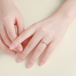 Anillo de Compromiso de Moissanita, Exquisito Anillo Solitario Clásico de Plata de Ley 925 con Seis Puntas para Mujer, Joyería Fina para Propuesta de Matrimonio - Product Image 5