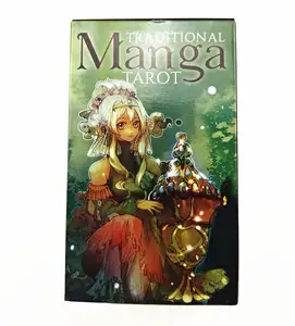 Aanpassen 10.3*6.0Cm Full Color Printing Moon Thoth Manga Wild Onbekend Wiel Heks Papier Tarot Orakel Speelkaart