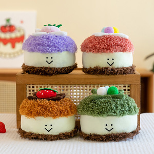 8-Inch Simulation Dessert Plush Toy Cake <b>Macaron</b> Bread and for Swiss Roll Doll for Grab Machine Use - Product Image 4
