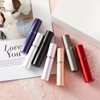 Bouteille d'atomiseur de parfum rechargeable Portable 5ML avec bouchon à vis pour bouteilles de pulvérisation de parfum de voyage et de poche