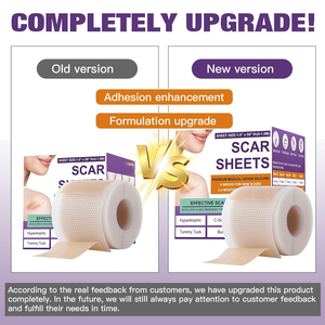 Feuilles de réduction de cicatrice de silicone de qualité médicale Offre Spéciale pour l'usine transparente d'amélioration de cicatrice de brûlure de césarienne - Product Image 6