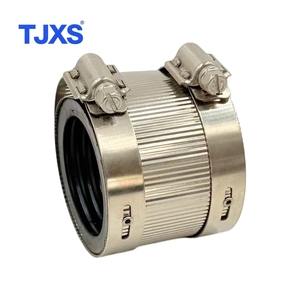 ステンレス鋼スロートクランプパイプクランプ、ハブカップリングなし、産業用排水組立用 - Product Image 2