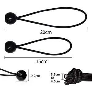 Corda Elastica con Palline e Riflettori, Corda Elastica Resistente per Fissaggio, Corda Antiurto per Campeggio, Tende e Teloni - Product Image 4